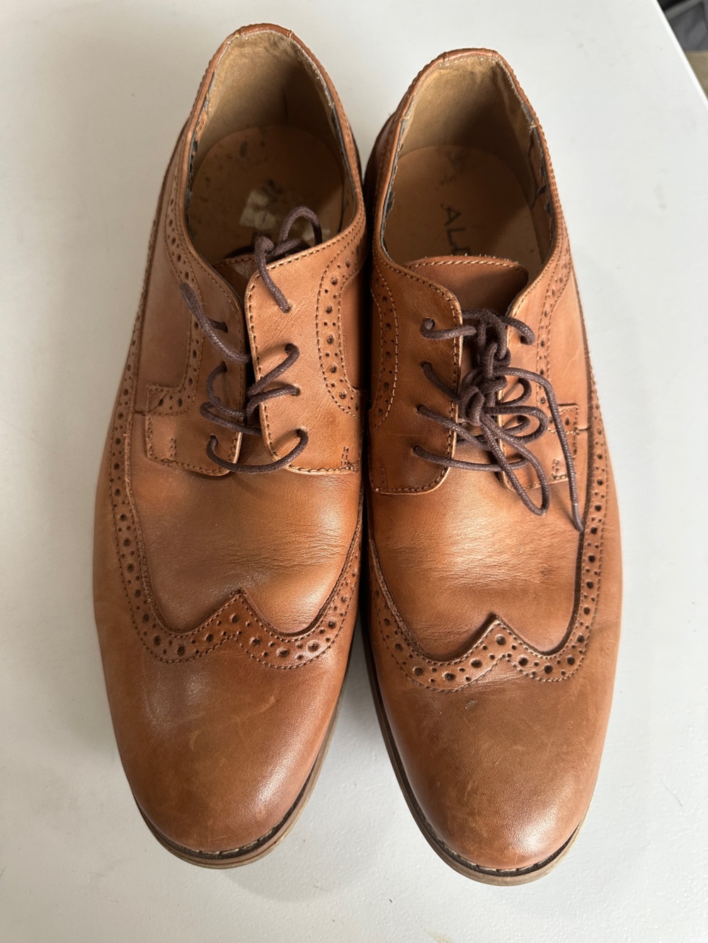 Brown Wingtip Oxford Shoes
